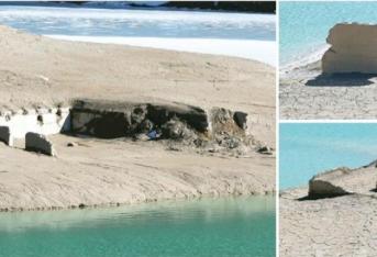 Enel toglie l'acqua dal lago di Sauris: ecco cosa riemerge