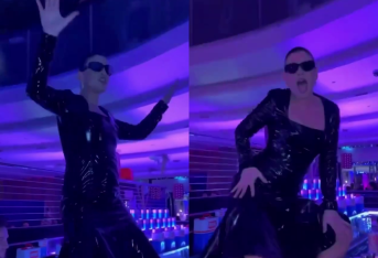 Emma protagonista dell’after-party di Sanremo: scatenata sul bancone