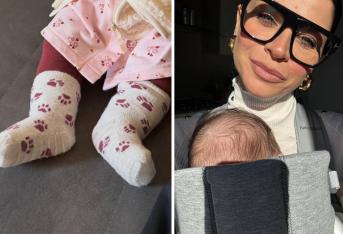 Alessandra Amoroso, la prima foto da mamma con Penelope nel marsupio