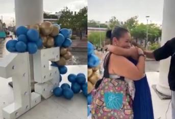 Mamma senza soldi organizza la festa della figlia in piazza