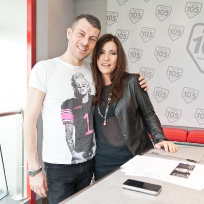 Un bel Casaoke oggi in 105 MI Casa: Paola Turci da Max Brigante