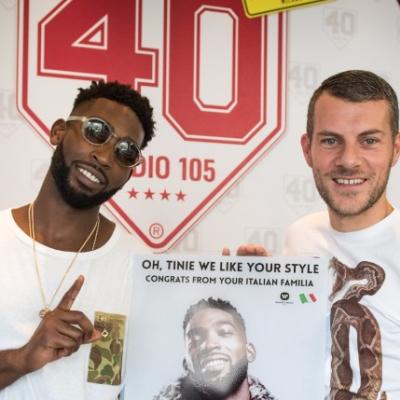 Tinie Tempah ospite di Max Brigante a 105 Mi Casa