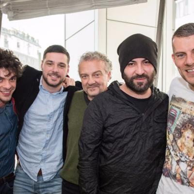 Giovanni Veronesi, Filippo Scicchitano, Giovanni Anzaldo e Giuliano Sangiorgi  ospiti di Mi Casa per il film "Non è un paese per giovani"