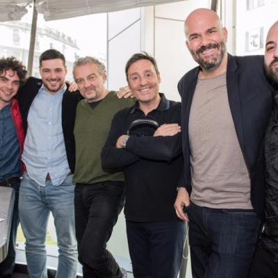 Giovanni Veronesi, Filippo Scicchitano, Giovanni Anzaldo e Giuliano Sangiorgi ospiti da Tony e Ross per "Non è un paese per giovani" 