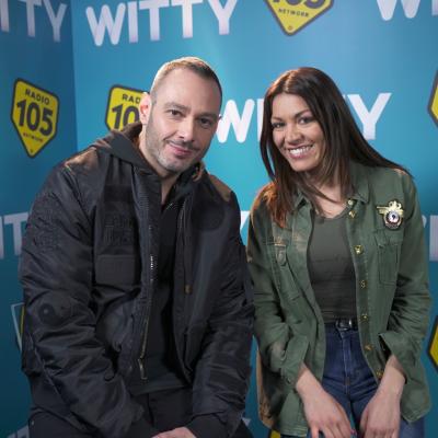 Fabri Fibra con Ylenia nel backstage di Amici 17