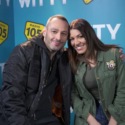 Fabri Fibra con Ylenia nel backstage di Amici 17
