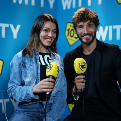 Stefano De Martino con Ylenia nel backstage di Amici 17