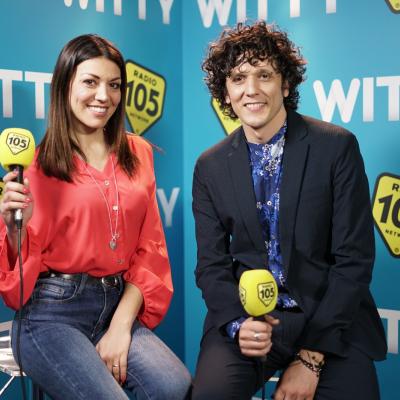 Ermal Meta con Ylenia nel backstage di Amici 17