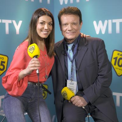 Massimo Ranieri con Ylenia nel backstage di Amici 17