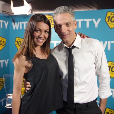 Beppe Fiorello con Ylenia nel backstage di Amici 17