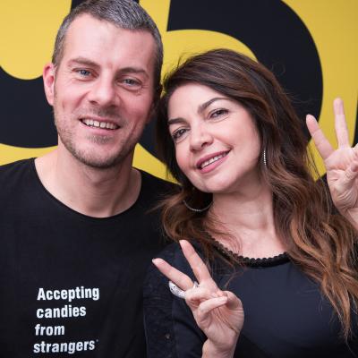 Cristina D'Avena canta insieme a Max Brigante