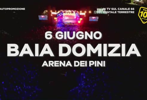 Baia Domizia: la prima tappa del 105 Summer Festival Baia Domizia: la prima tappa del 105 Summer Festival
