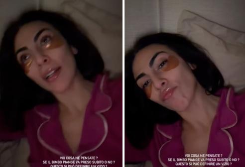 Giulia Salemi e la maternità: "Non ce la faccio a sentirlo piangere"