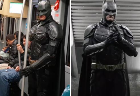 Come la presenza di “Batman” rende più gentili i pendolari in metro