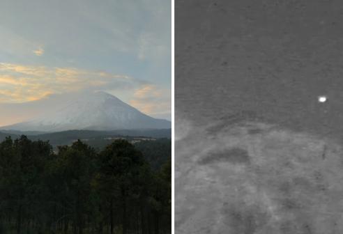 Filmato riprende un &ldquo;UFO&rdquo; volare sopra un vulcano e scomparire