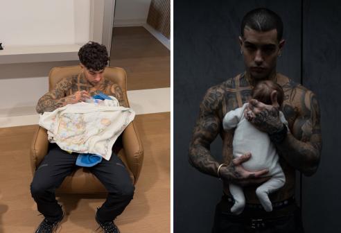 Tony Effe stupisce tutti col nuovo look rasato: le foto con Priscilla