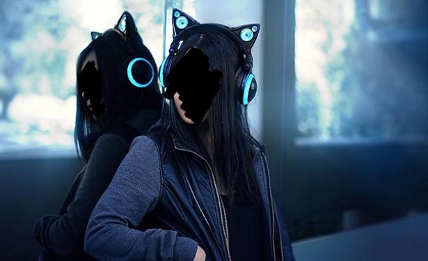 Cuffie con le orecchie da gatto.