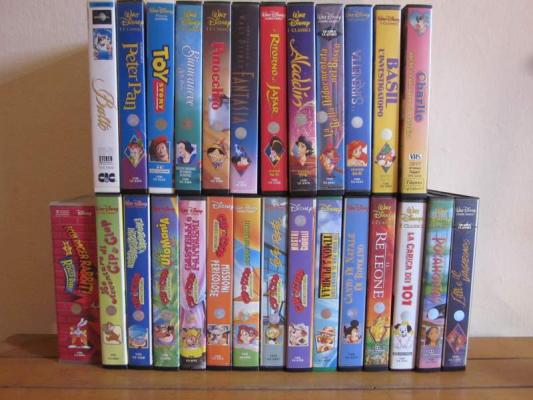 I classici Disney in videocassetta.
