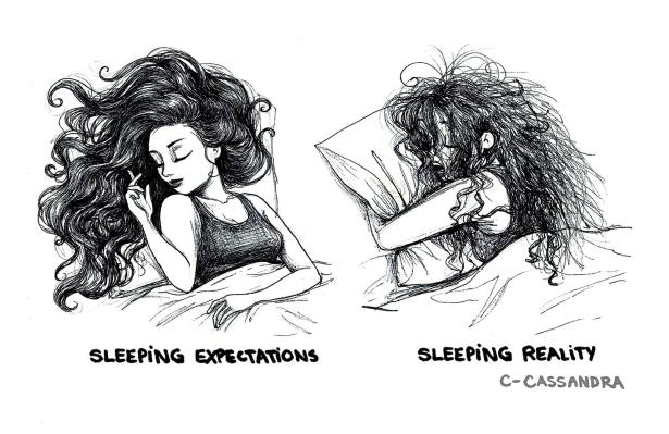 Dormire e svegliarsi con i capelli in ordine.