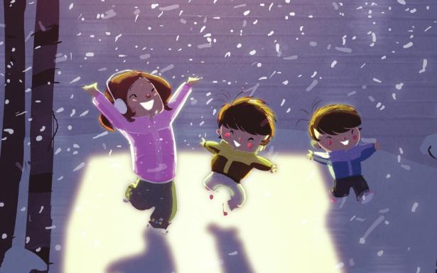 Giocare nella neve