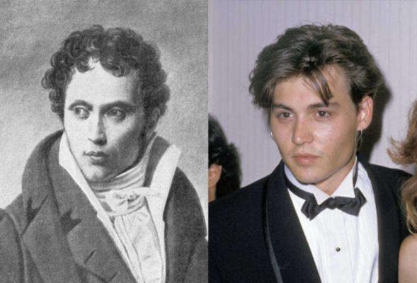 Johnny Depp e il filosofo tedesco Arthur Schopenhauer