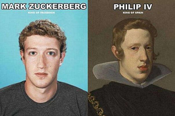 Mark Zuckerberg e Filippo IV di Spagna