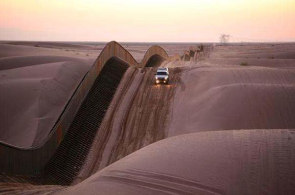 Le dune al confine tra Messico e Arizona