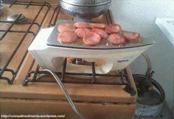 Non funziona il fornello? Nessun problema, c'è il ferro da stiro!