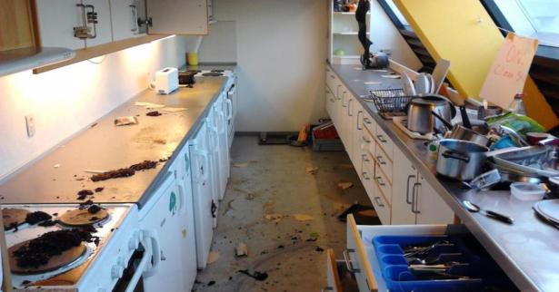 Una "normale" cucina universitaria