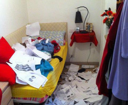 "La mia camera è sempre la più ordinata!"