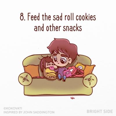 Date da mangiare al rotolino triste biscotti e cioccolatini