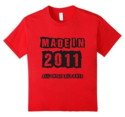 La maglietta “Made in 2011”