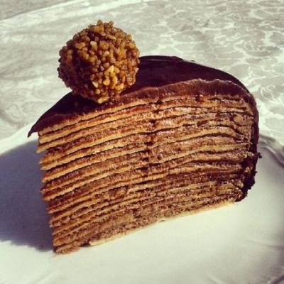 Torta di crepes alla nutella