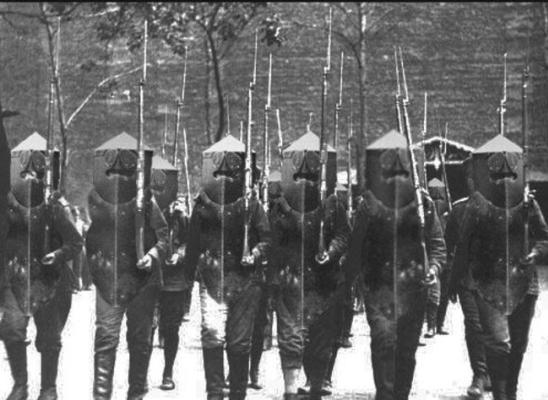 Un’armatura dell’esercito americano nel 1917