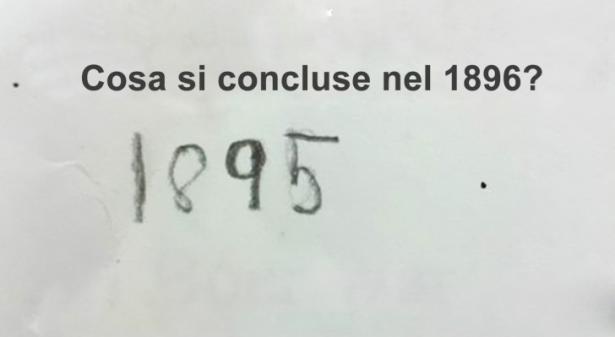 Test di storia.