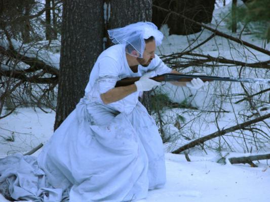 Andare a caccia sulla neve 