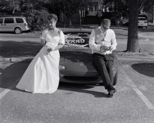Just married!!! La gioia degli sposi in uno scatto.