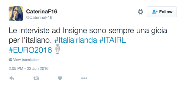 Prendi l'italiano e mettilo da parte...