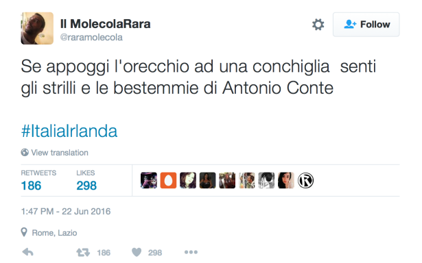 Se prendi un'altra conchiglia, si possono sentire pure le bestemmie di Buffon