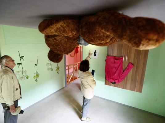 La stanza dei bambini con tanto di peluche