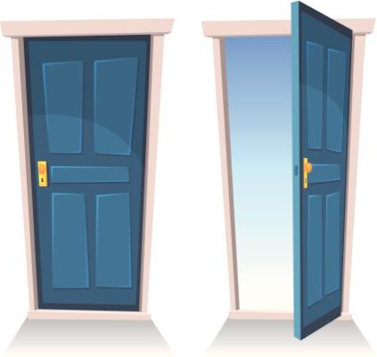 Porte aperte/porte chiuse.