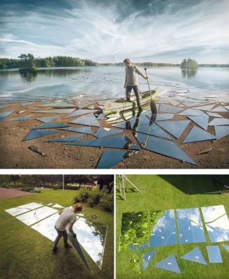 L'illusione ottica del lago a specchio