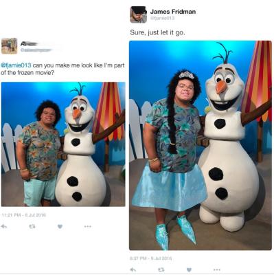 Vuoi diventare parte integrante di Frozen?