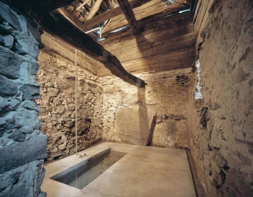 Vasca da bagno in calcestruzzo