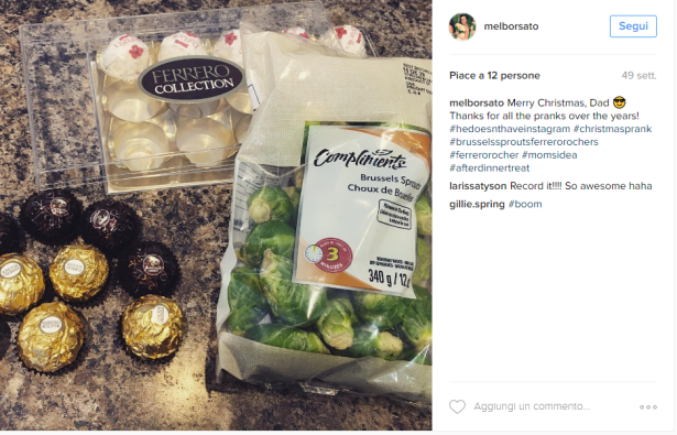 E al posto dei cioccolatini...