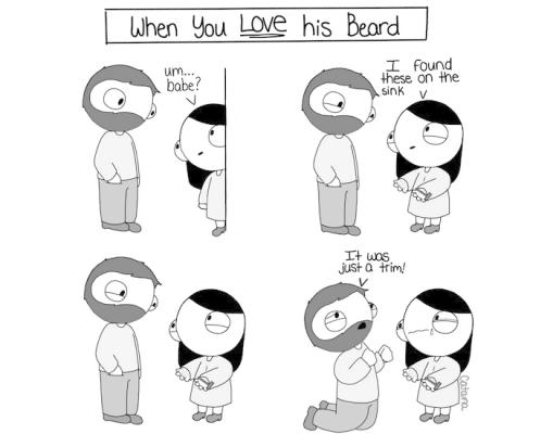 Quando ami la sua barba.