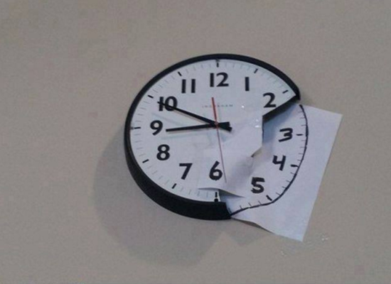 Orologio a metà
