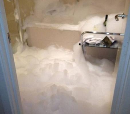 Qualcuno ha esagerato con il sapone