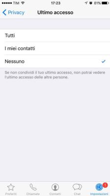 Manteniamo un po' di discrezione