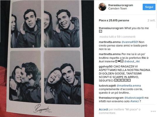 Foto ricordo. Ci è scappato anche un bacio!